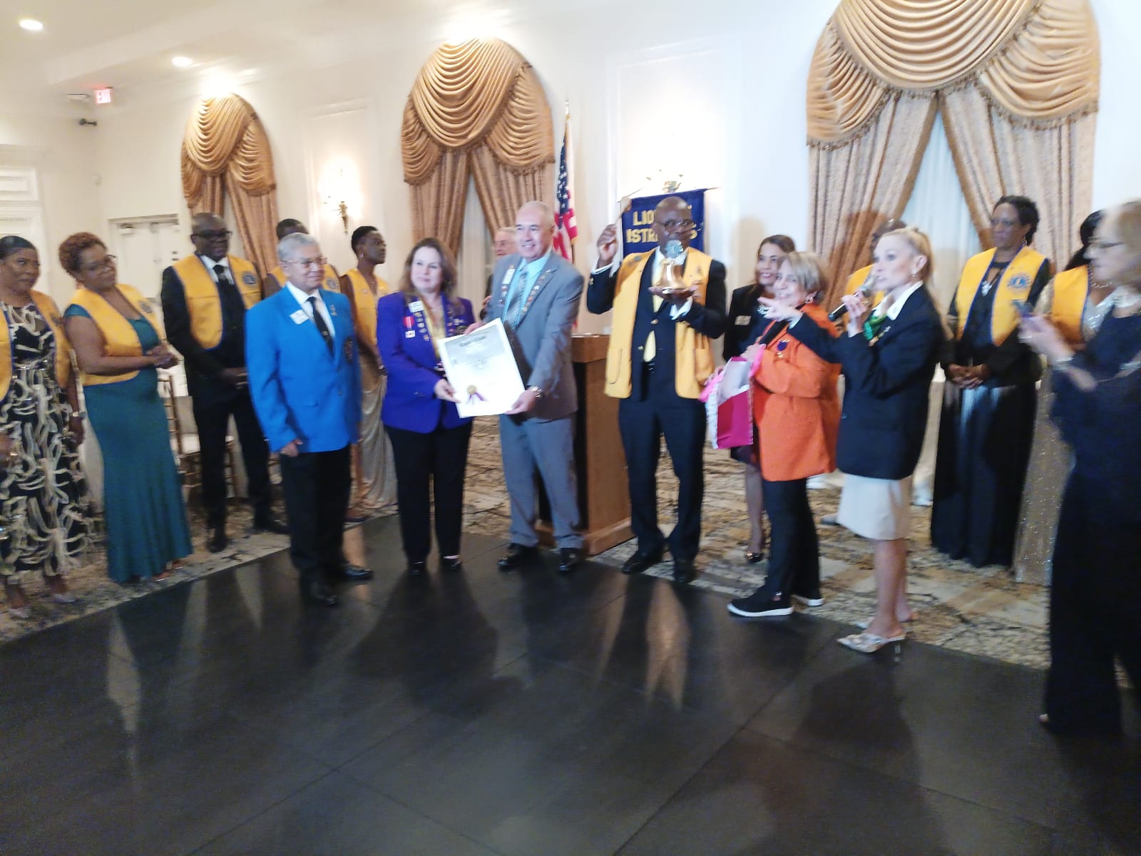 Proclamation presented at the charter banquet